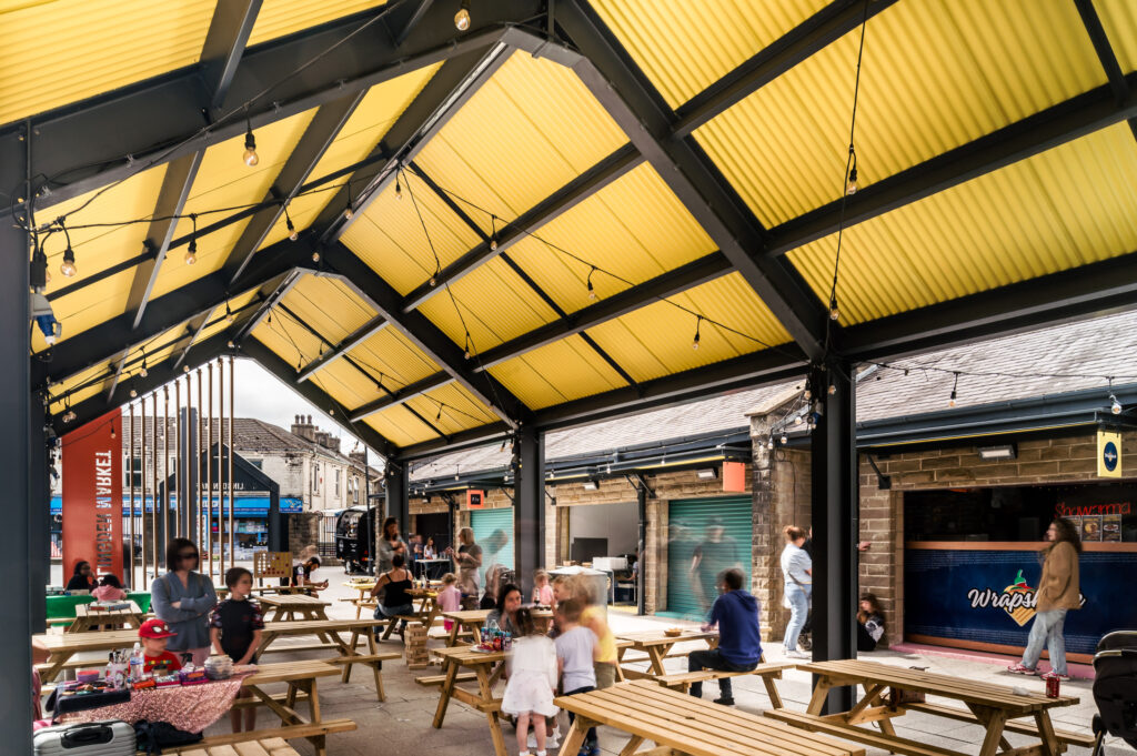Haslingden - Market - Retail - Hospitality - Food - Landscape - Refurbishment - Outdoor - Seating - South Ribble - Borough - Council - Wilson Mason - 2
