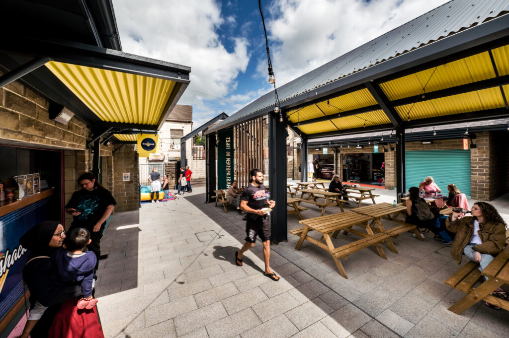Haslingden - Market - Retail - Hospitality - Food - Landscape - Refurbishment - Outdoor - Seating - South Ribble - Borough - Council - Wilson Mason - 6