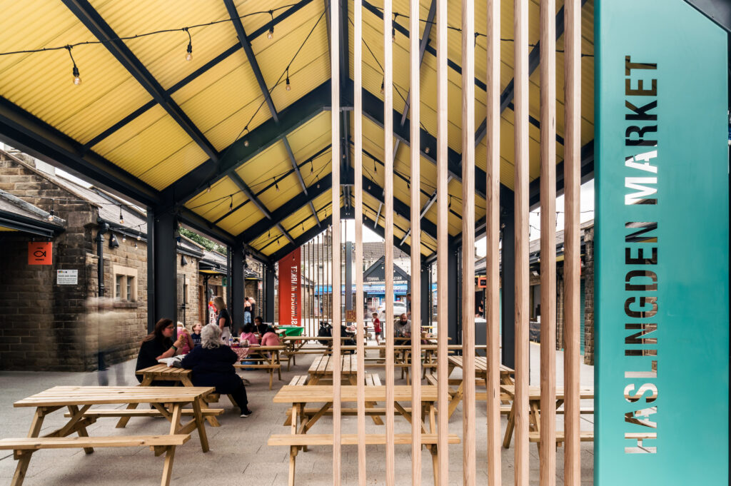 Haslingden - Market - Retail - Hospitality - Food - Landscape - Refurbishment - Outdoor - Seating - South Ribble - Borough - Council - Wilson Mason - 3