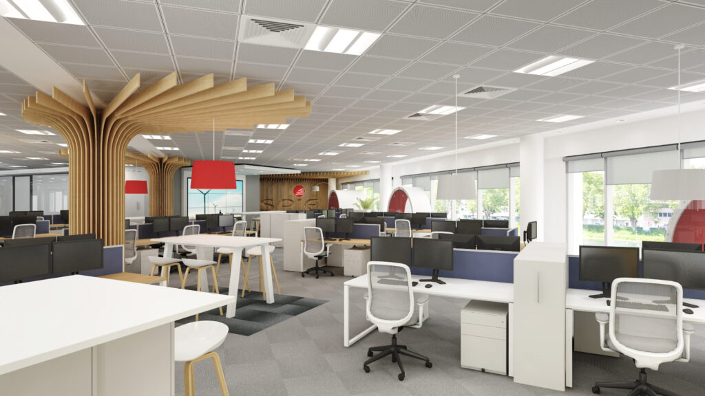 SPIE - Workspace - Office - Open Plan - Interior Design - Pod - SPIE - Manchester - Wilson Mason - 4
